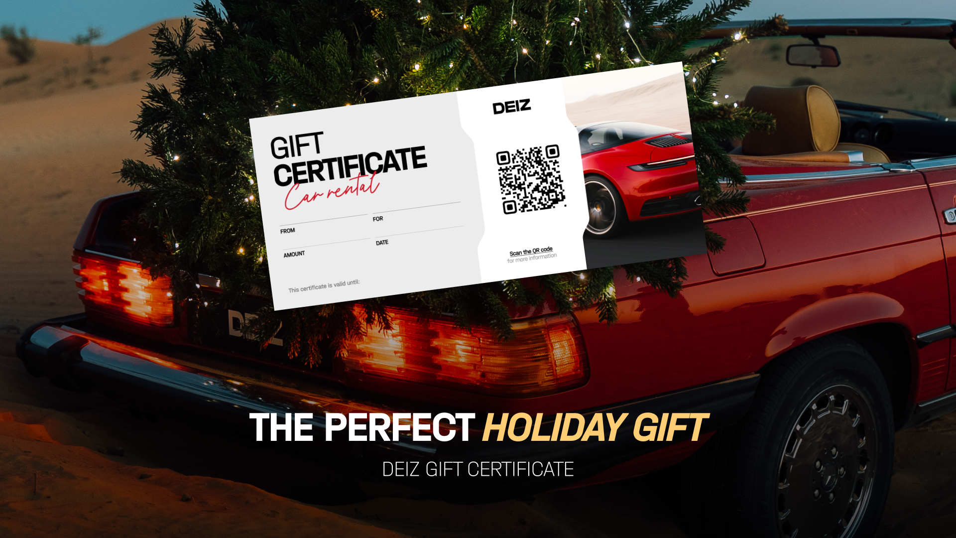 The Perfect Christmas & New Year Gift — A DEIZ RENTAL Experience